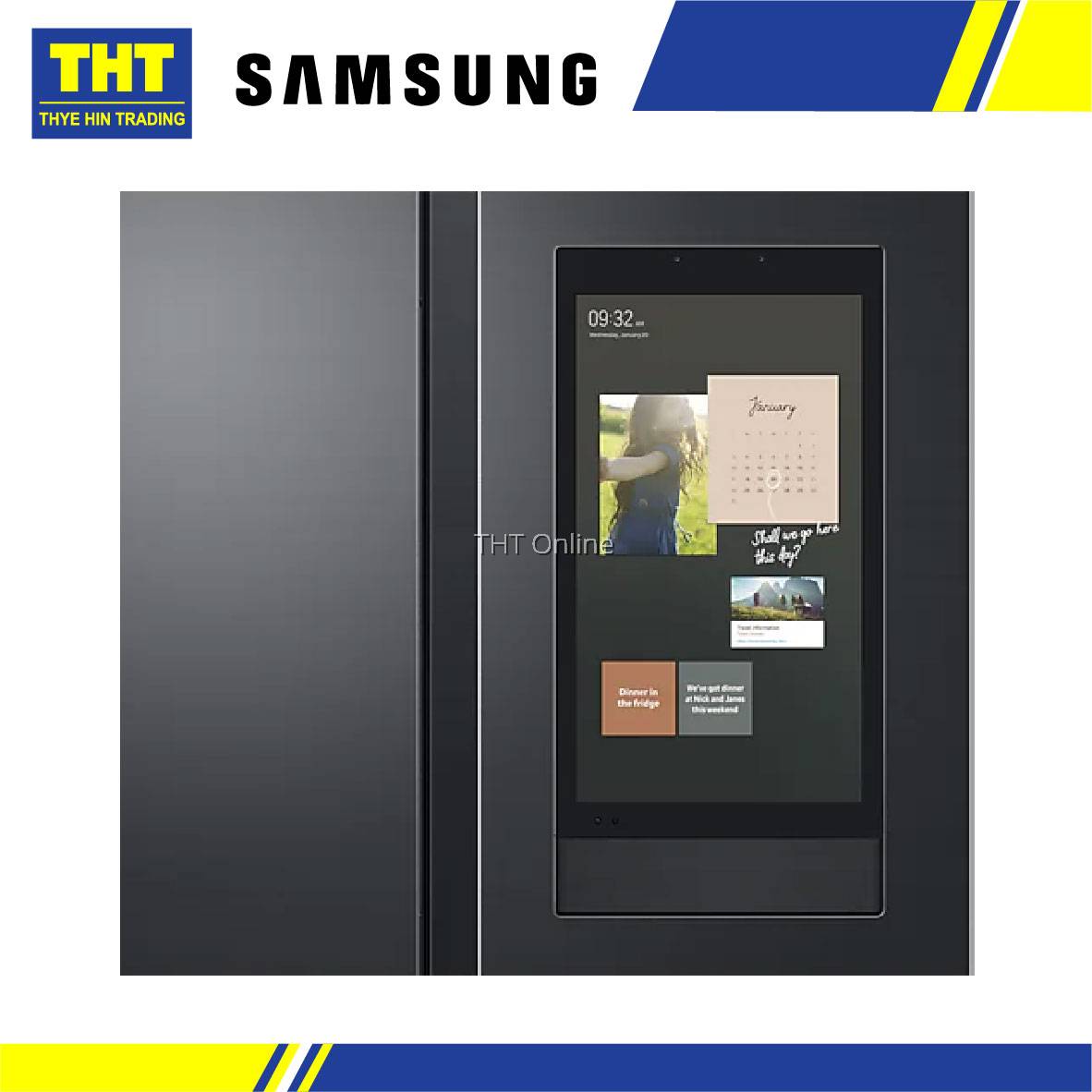 Samsung Side by Side with Family Hub, 660L