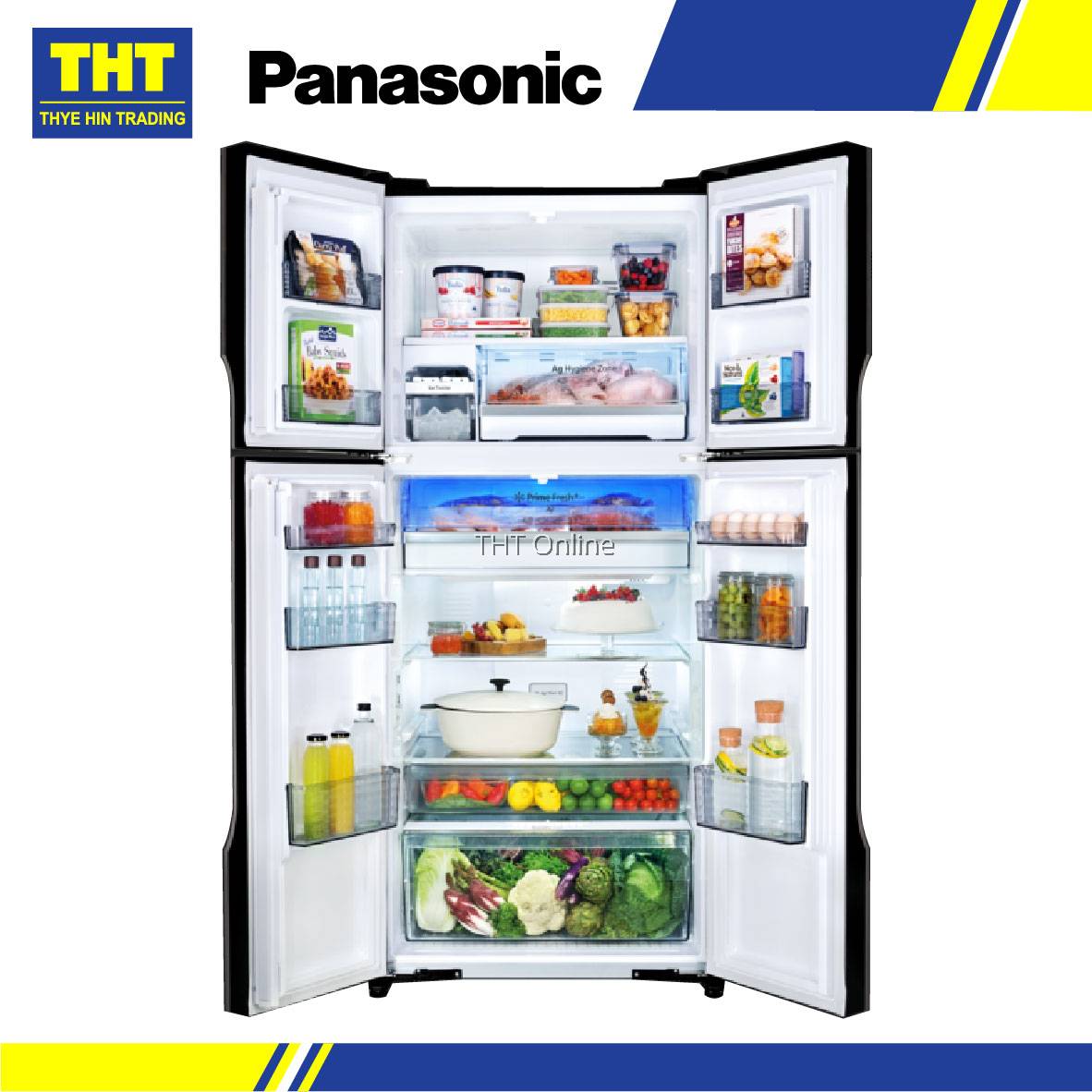 Panasonic 4Door Inverter Refrigerator NRDZ601VGKM Prime Fresh+