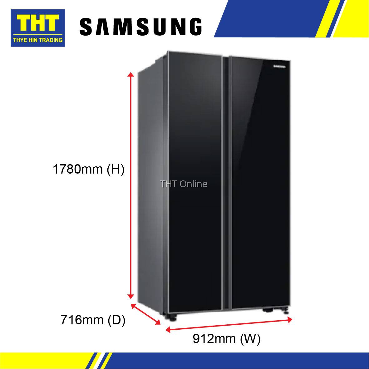 samsung 680L Side by Side with Large Capacity (SpaceMax)