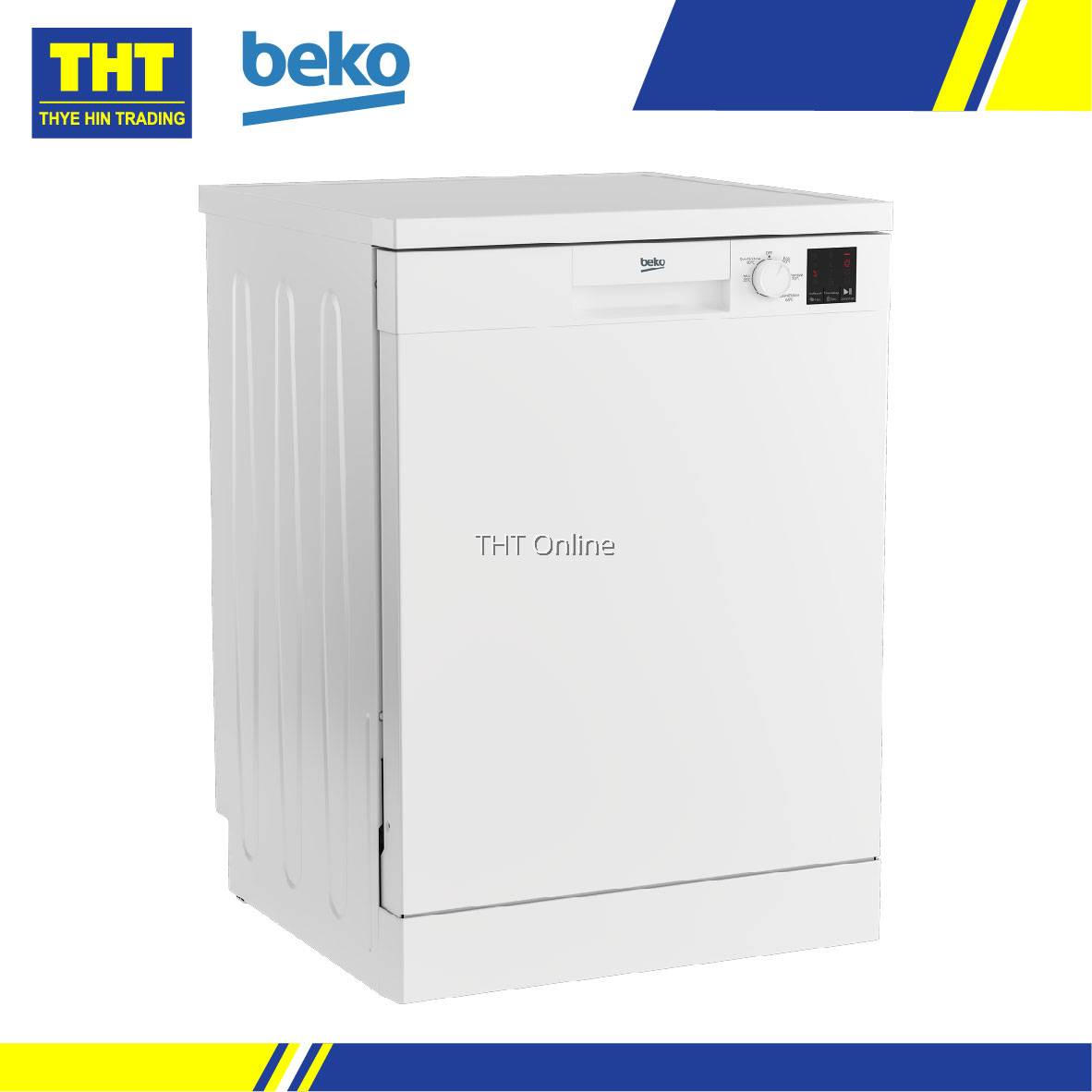 Beko 13 place settings Freestanding Dishwasher DVN05R20W