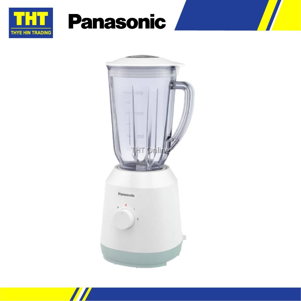 PANASONIC 1.5L BLENDER WITH TWIN JUG & DRY MILL ATTACHMENT (NEW) MX