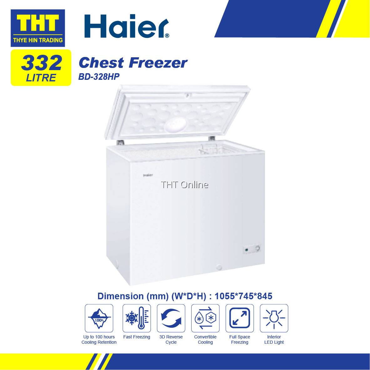 [332L] Haier Convertible Chest Freezer BD328HP