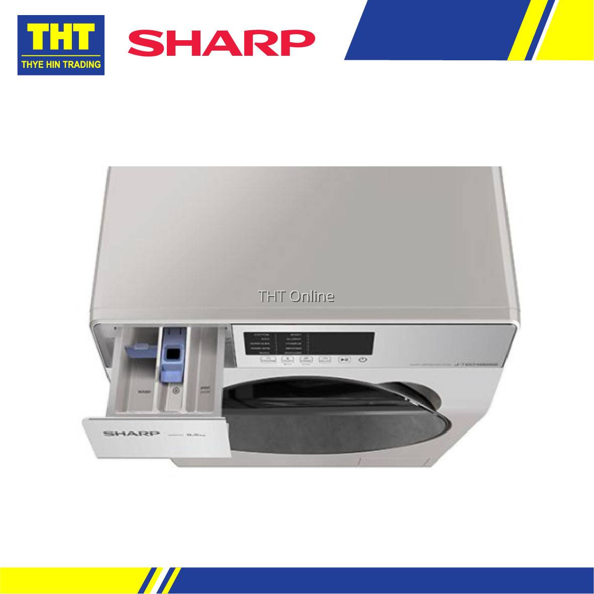 [ 8.5KG] Sharp Front Load Washing Machine ESFK852EMW