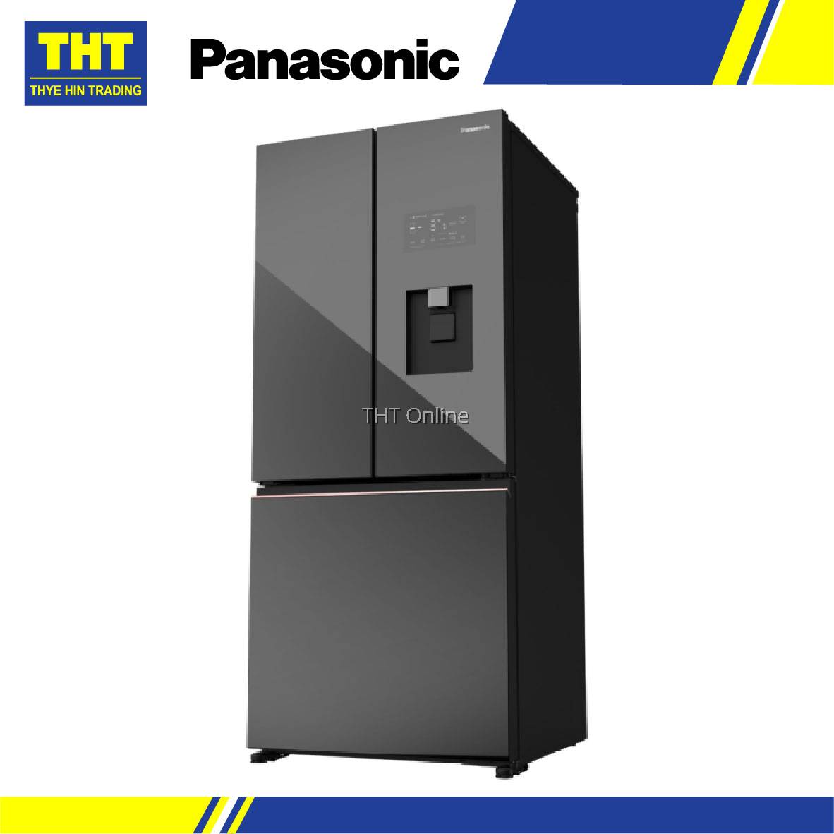 [495L] Panasonic PRIME+ EDITION PREMIUM 3 Door Refrigerator NRCW530XMMM