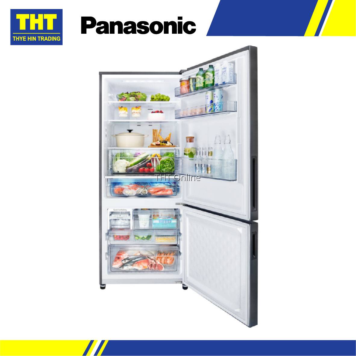 [422L] Panasonic 2door Bottom Freezer Inverter Refrigerator