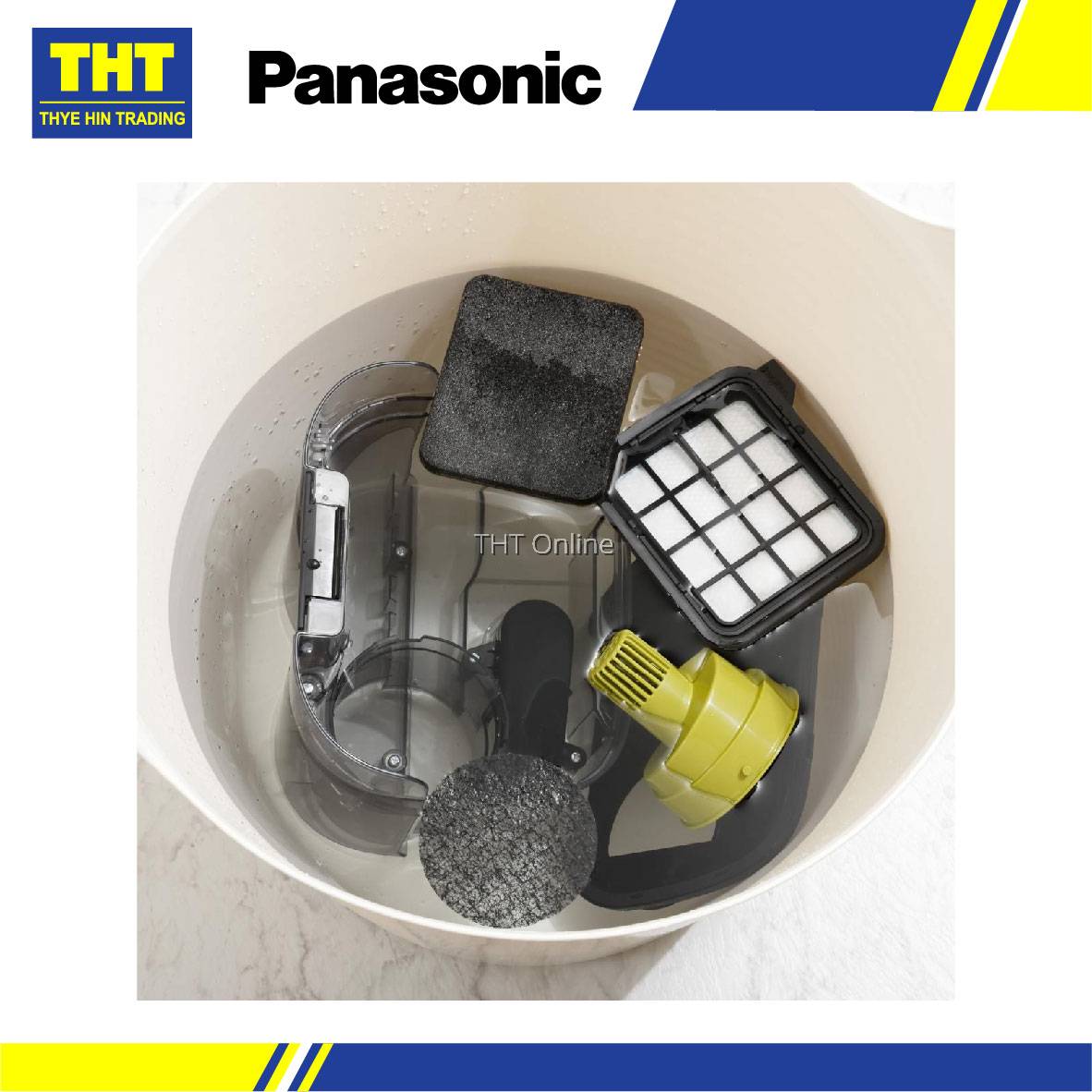 Panasonic (2000W) Cyclone Bagless Canister Vacuum Cleaner with HEPA