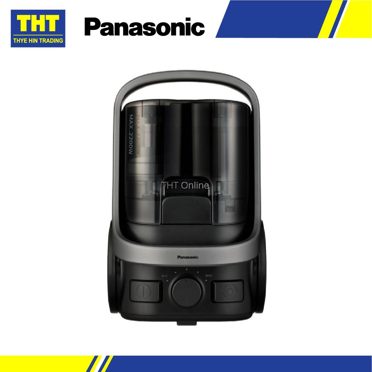 Panasonic 2200W Cyclone Bagless Canister Vacuum Cleaner with HEPA