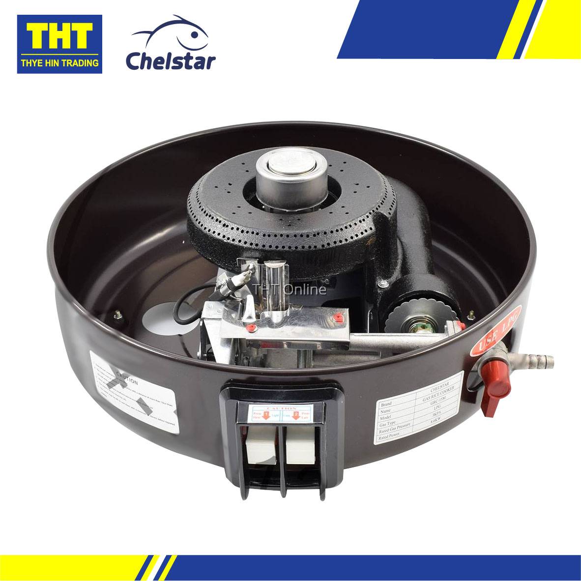 Chelstar 10 Liter Commercial Gas Rice Cooker / Stove (GRC10M)