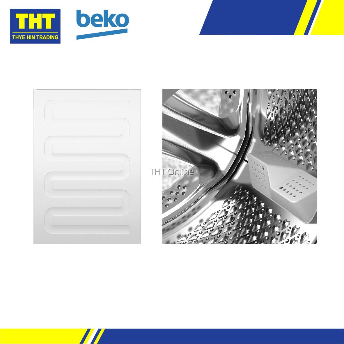 BEKO 10.5KG WASH & 6KG DRY FRONT LOAD WASHER DRYER WDA105614