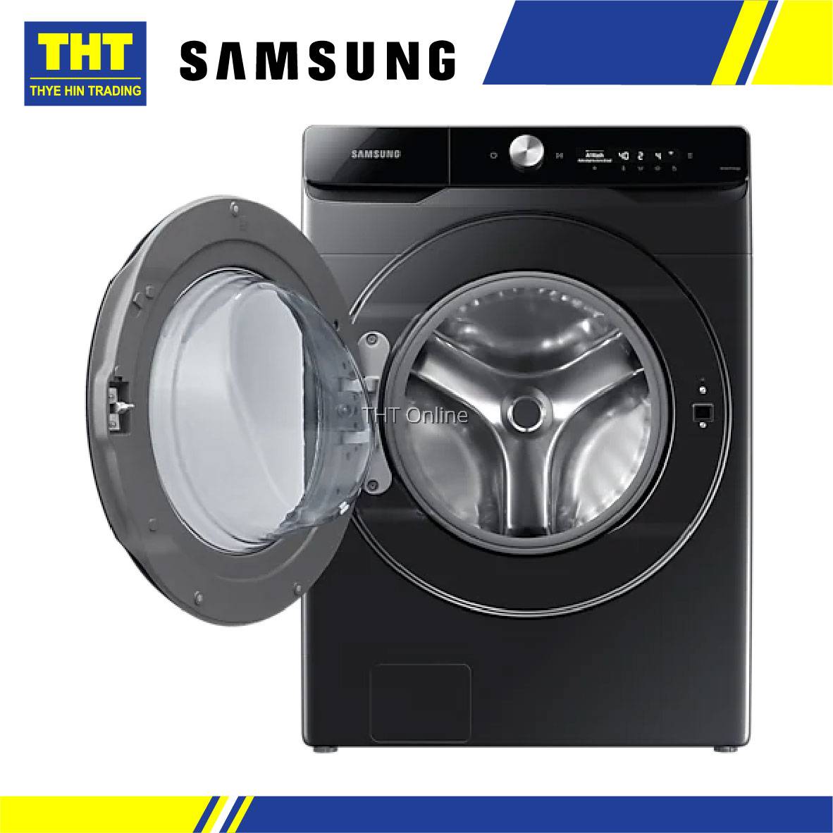 [21 / 12KG] Samsung Front Load Washer Dryer with AI Ecobubble