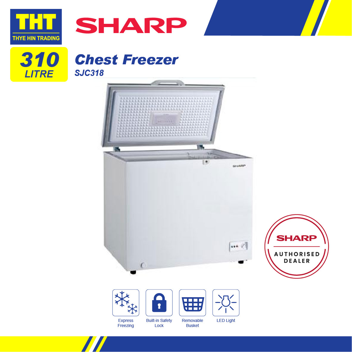 [310L] Sharp Chest Freezer SJC318