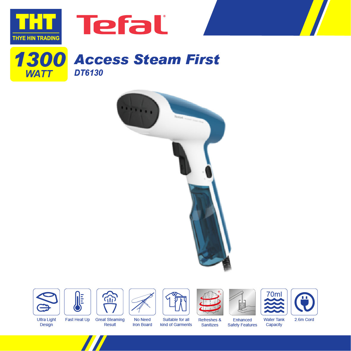 Tefal Access Steam First handheld garment steamer DT6130