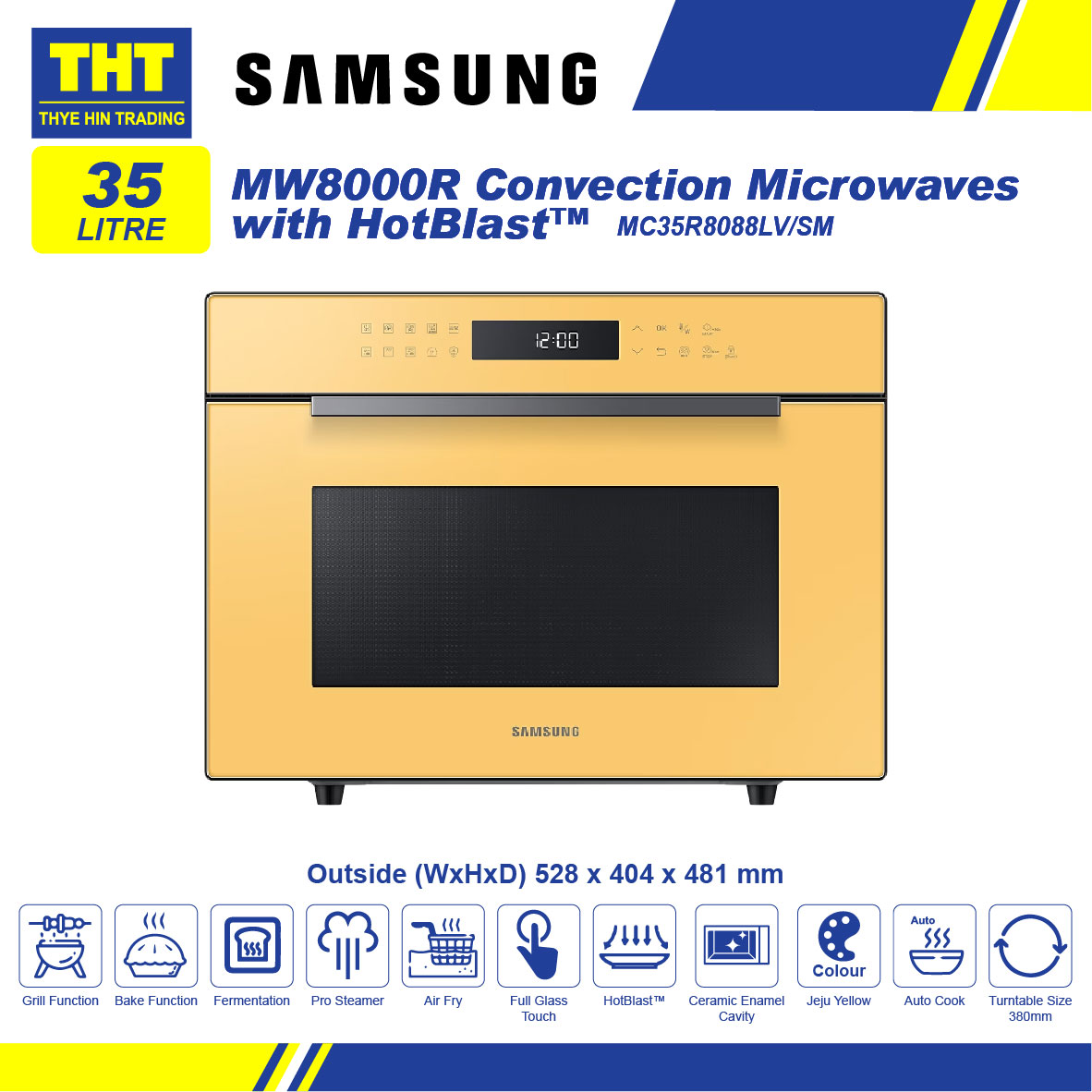 [35L] Samsung Convection Microwaves Oven with HotBlast™ MC35R8088LV/SM